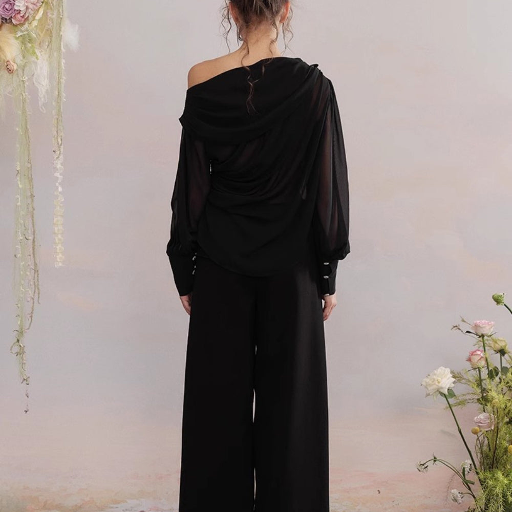 ARTE PURA White Chiffon Blouse