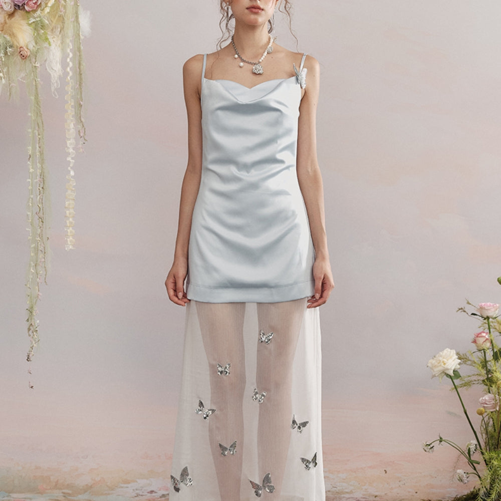 ARTE PURA Blue Sequin Dress