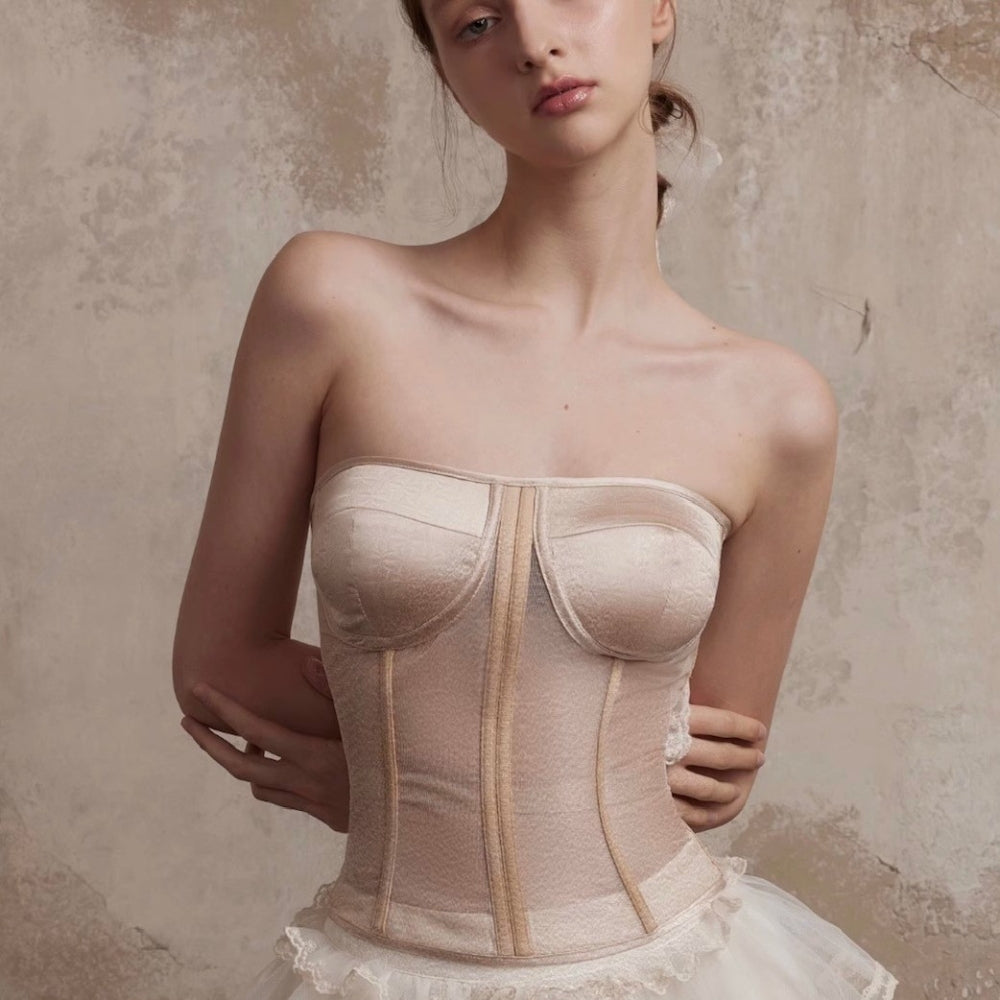 FA SOGNO Nude Corset Set