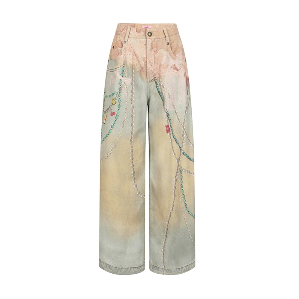WOOHA 3D Lace Jeans
