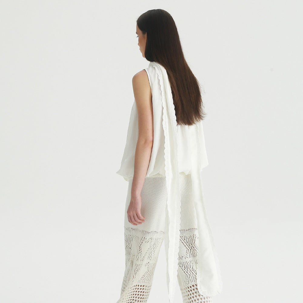 1COTHEN Sheer Wide-Leg Pants