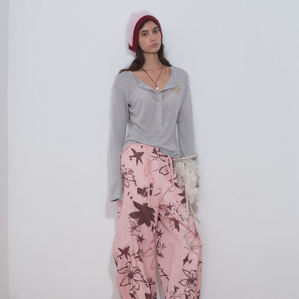 MEDIUM WELL Floral Parachute Pants