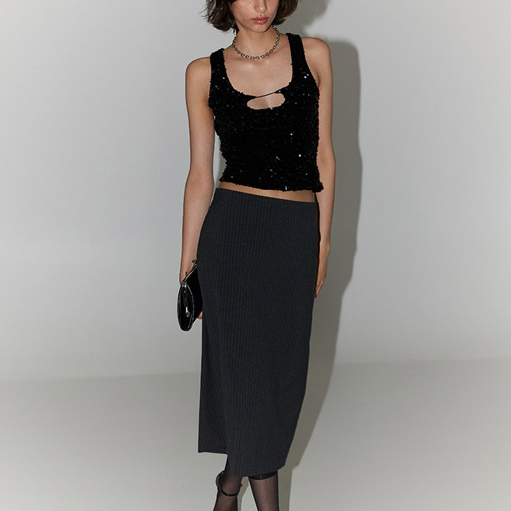 SANFRONTIERES Sparkle Tank Top