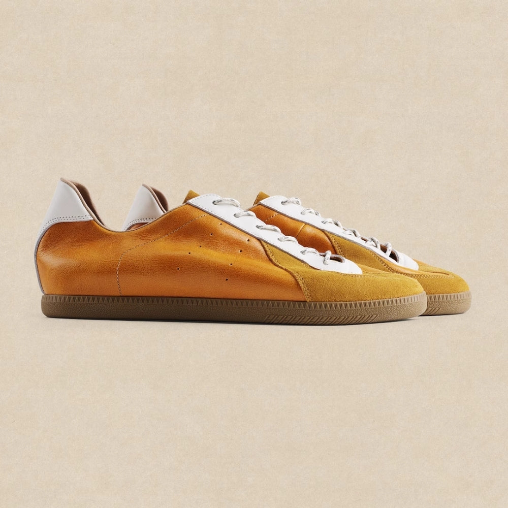 PANE  Spice Spark Yellow Retro German Training Shoes