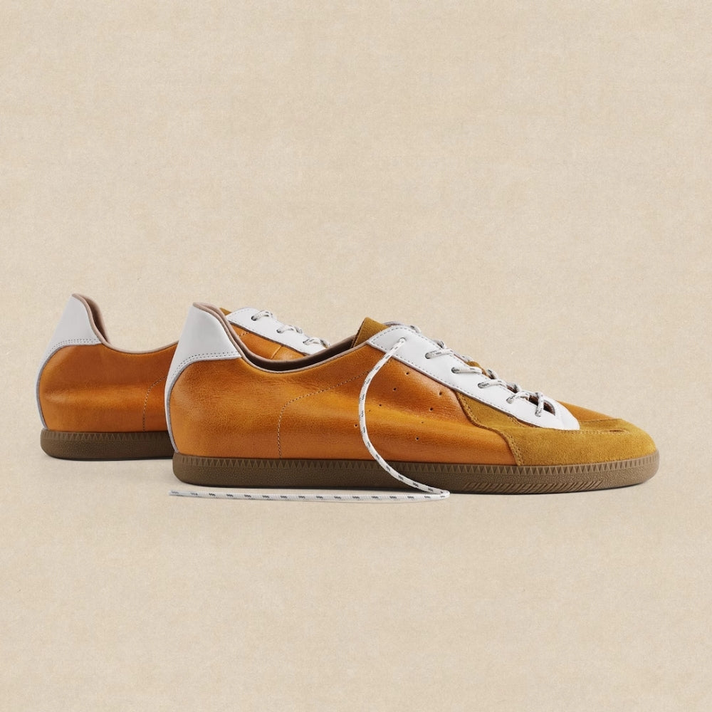 PANE  Spice Spark Yellow Retro German Training Shoes