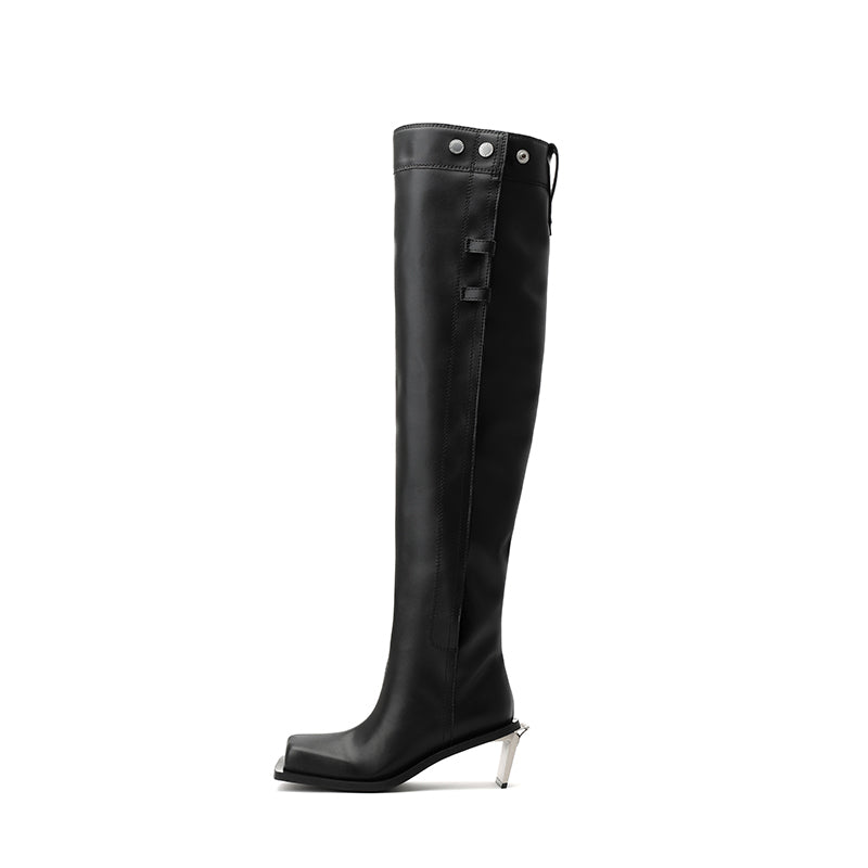 DAPHNE LAB [Sugar Cube] Over-the-Knee Boots