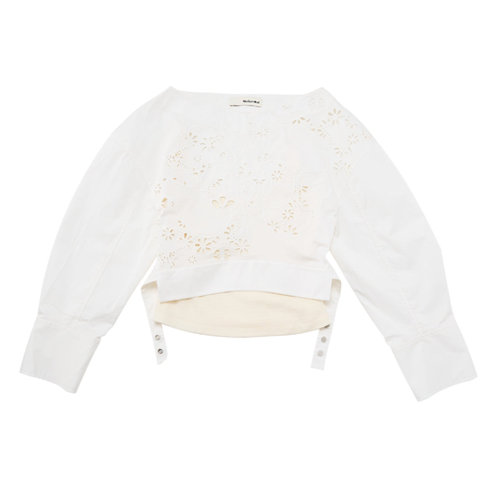 MEDIUM WELL Openwork Embroidered Top