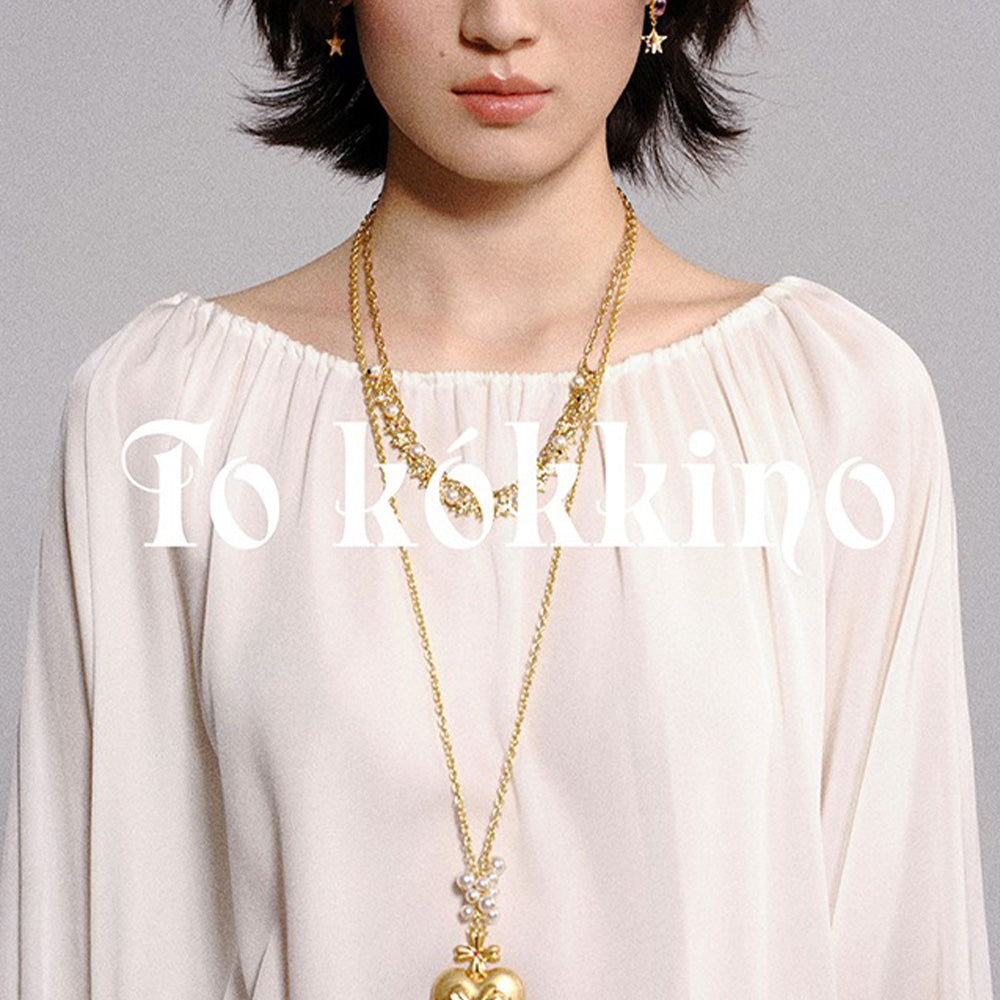 tokokkino Gold Pearl Necklace