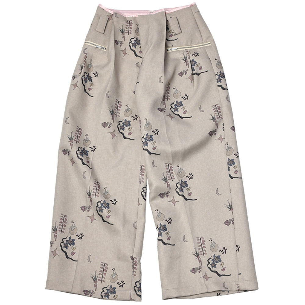 MEDIUM WELL Printed Wide-Leg Pants