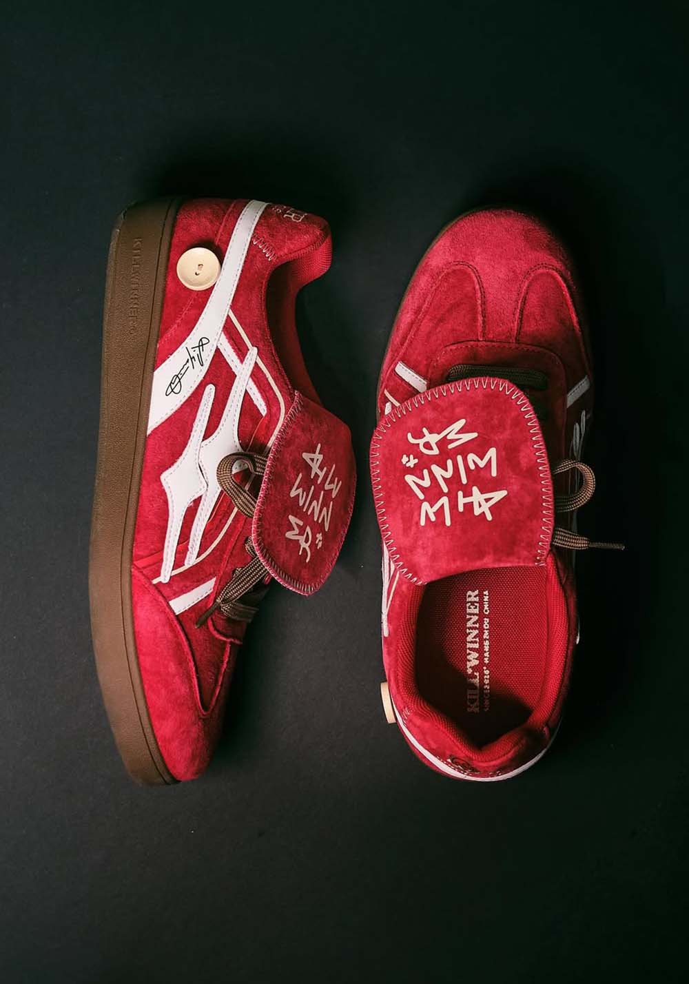 KILL WINNER Retro Training Sneaker-Red Velvet