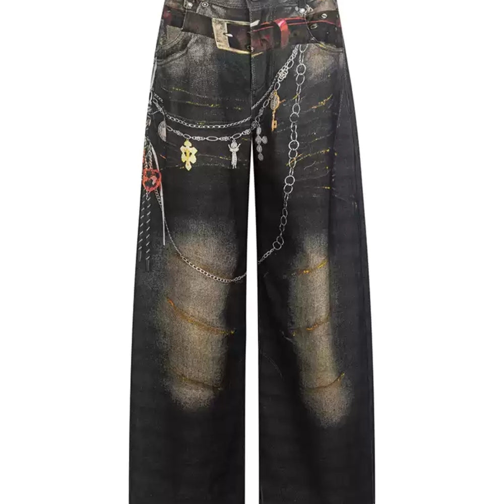 WOOHA Wide-Leg Jeans