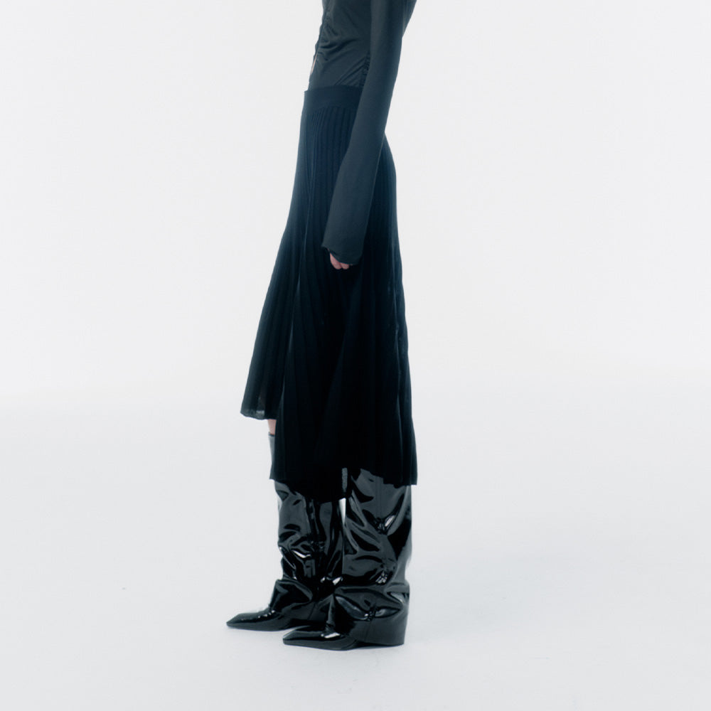 1COTHEN Faux Leather Thigh Boots