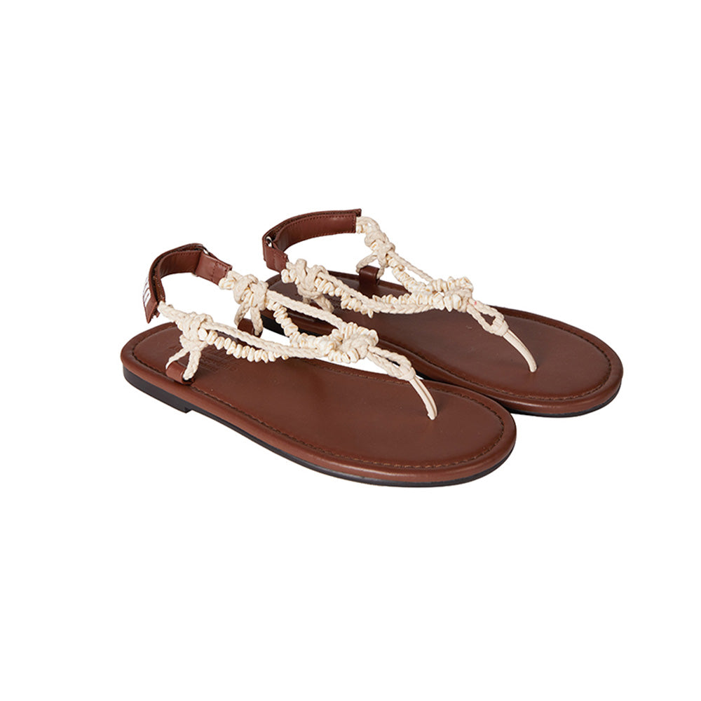 LACERTA Beaded Sandals