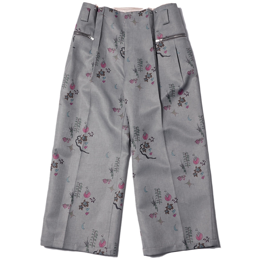 MEDIUM WELL Printed Wide-Leg Pants