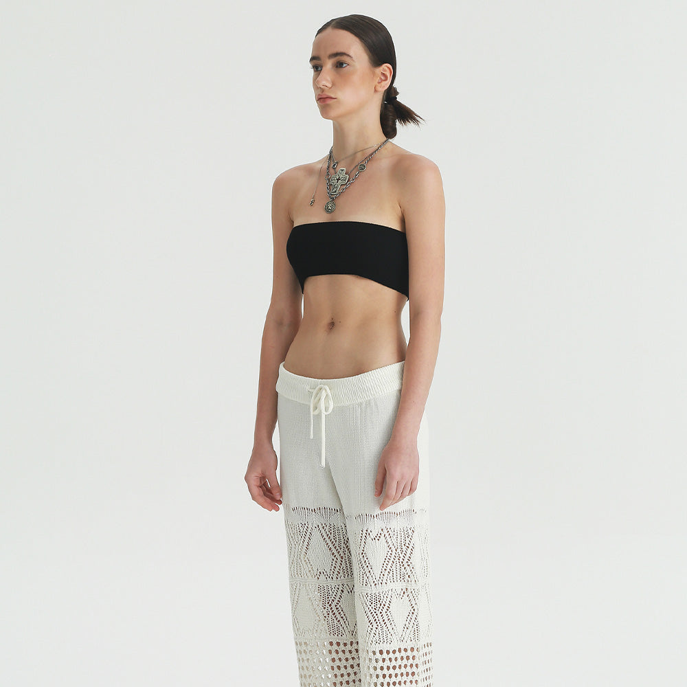 1COTHEN Sheer Wide-Leg Pants