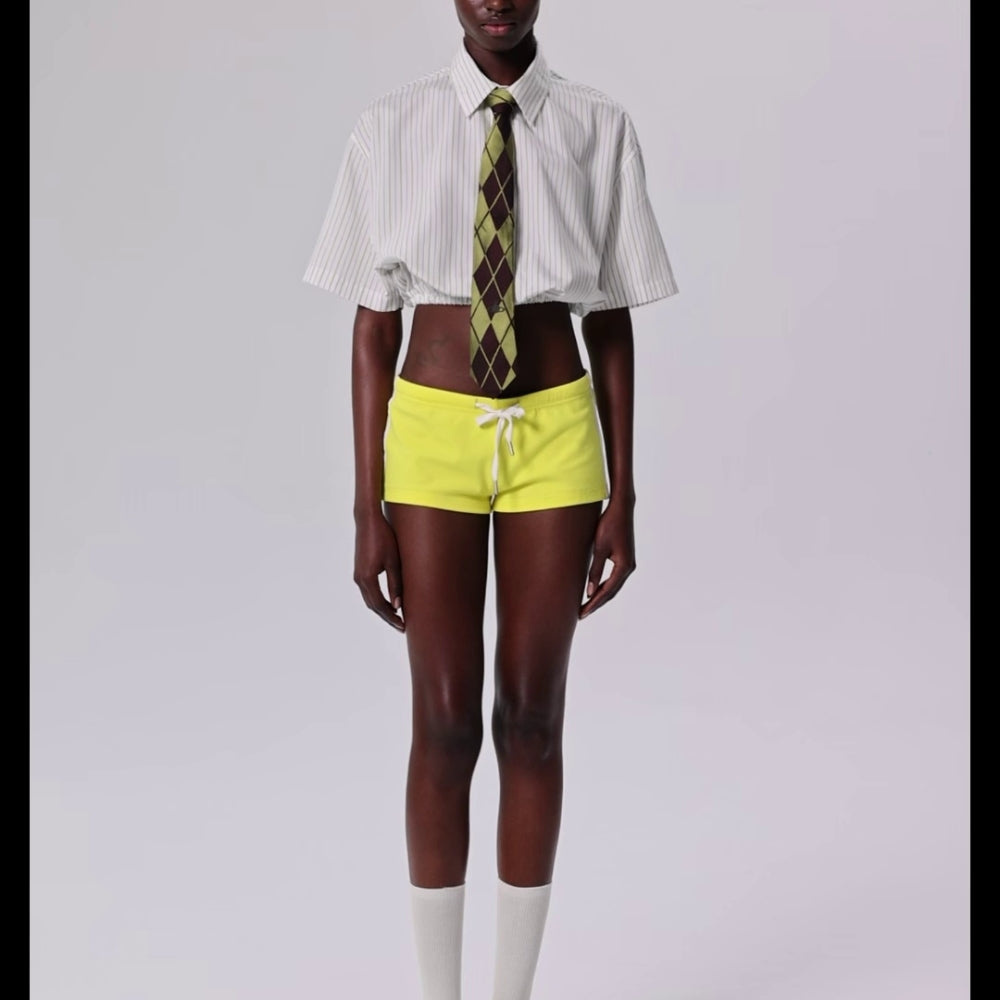 SANFRONTIERES Color-Block Shorts