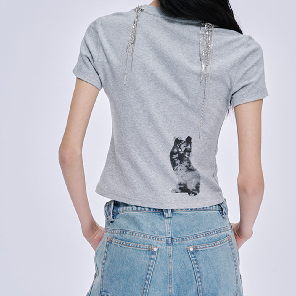 MARKGONG Fitted Cat Tee