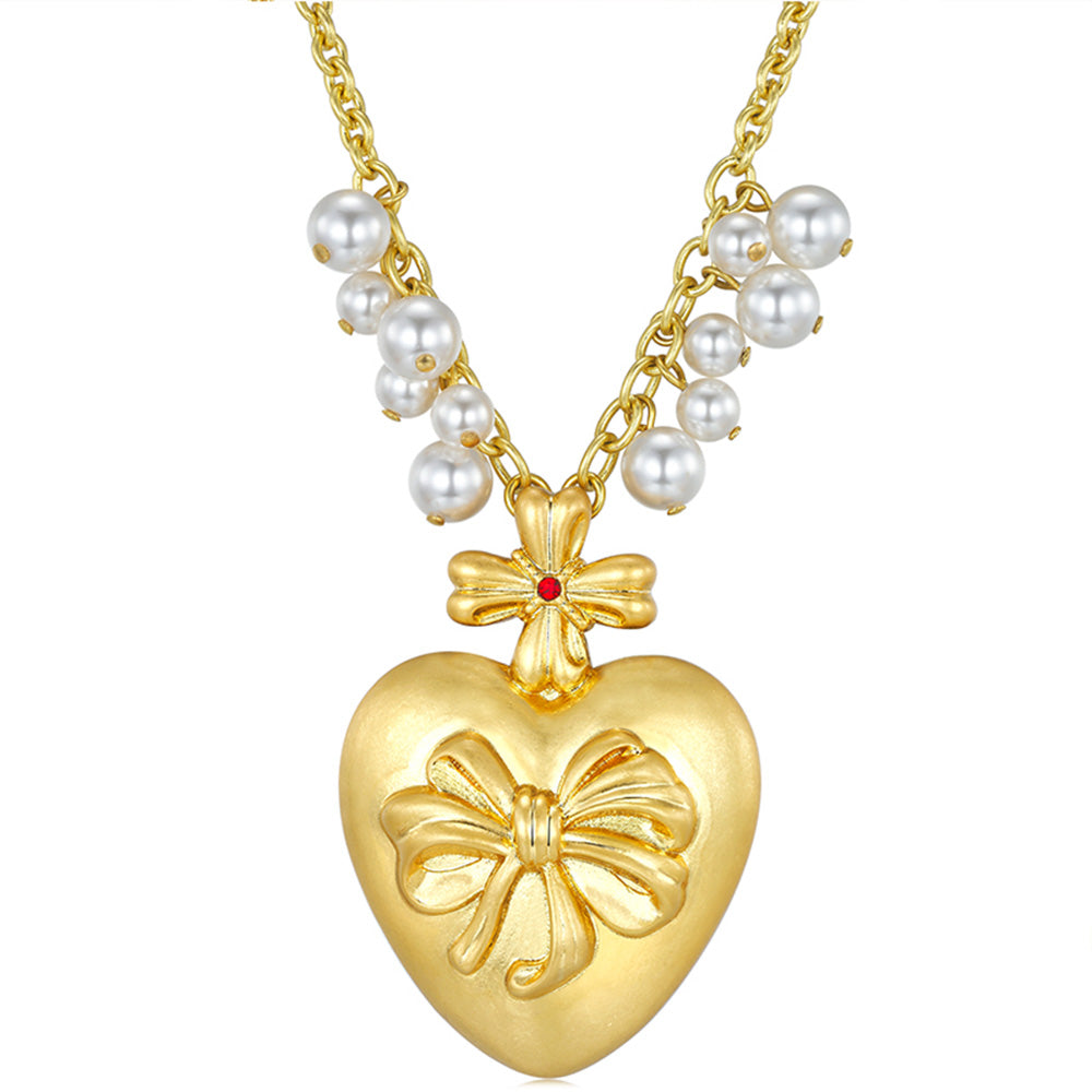 tokokkino Gold Pearl Necklace