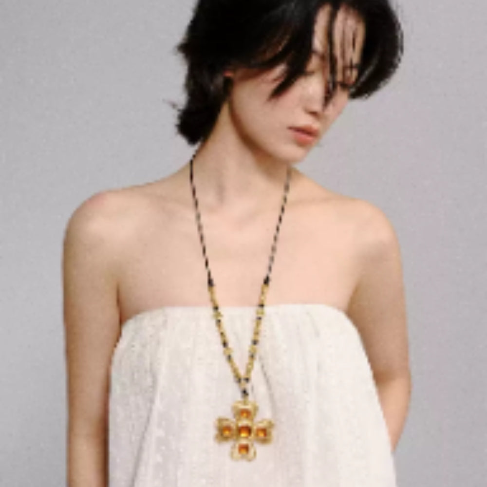 tokokkino Triple Bow Necklace