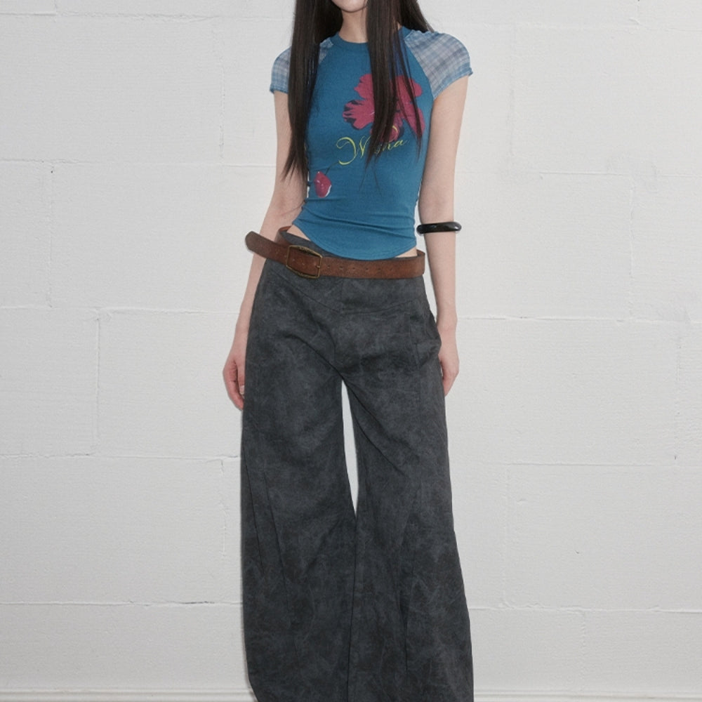 WOOHA Sheer Panel T-shirt