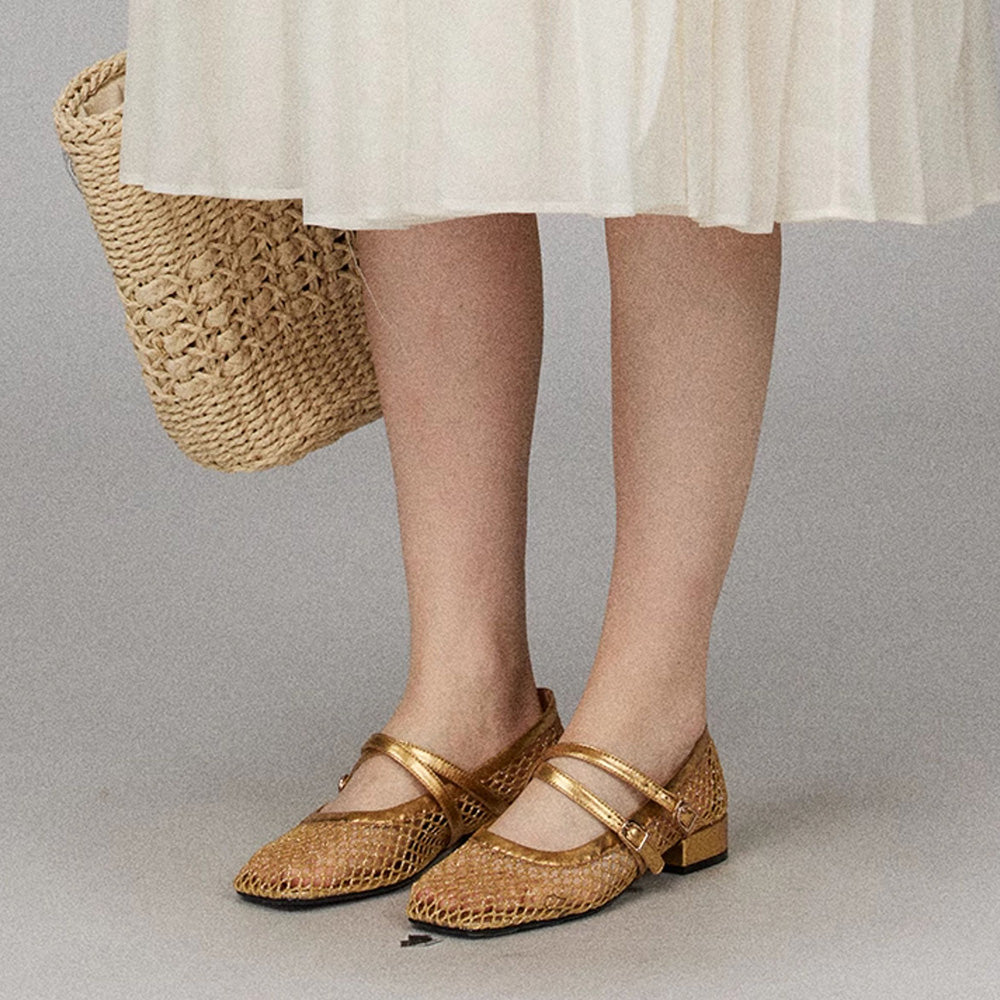 LACERTA Mesh Ballet Flats