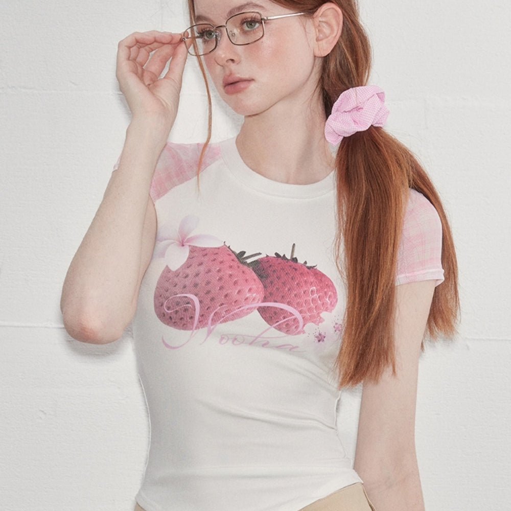 WOOHA Sheer Panel T-shirt