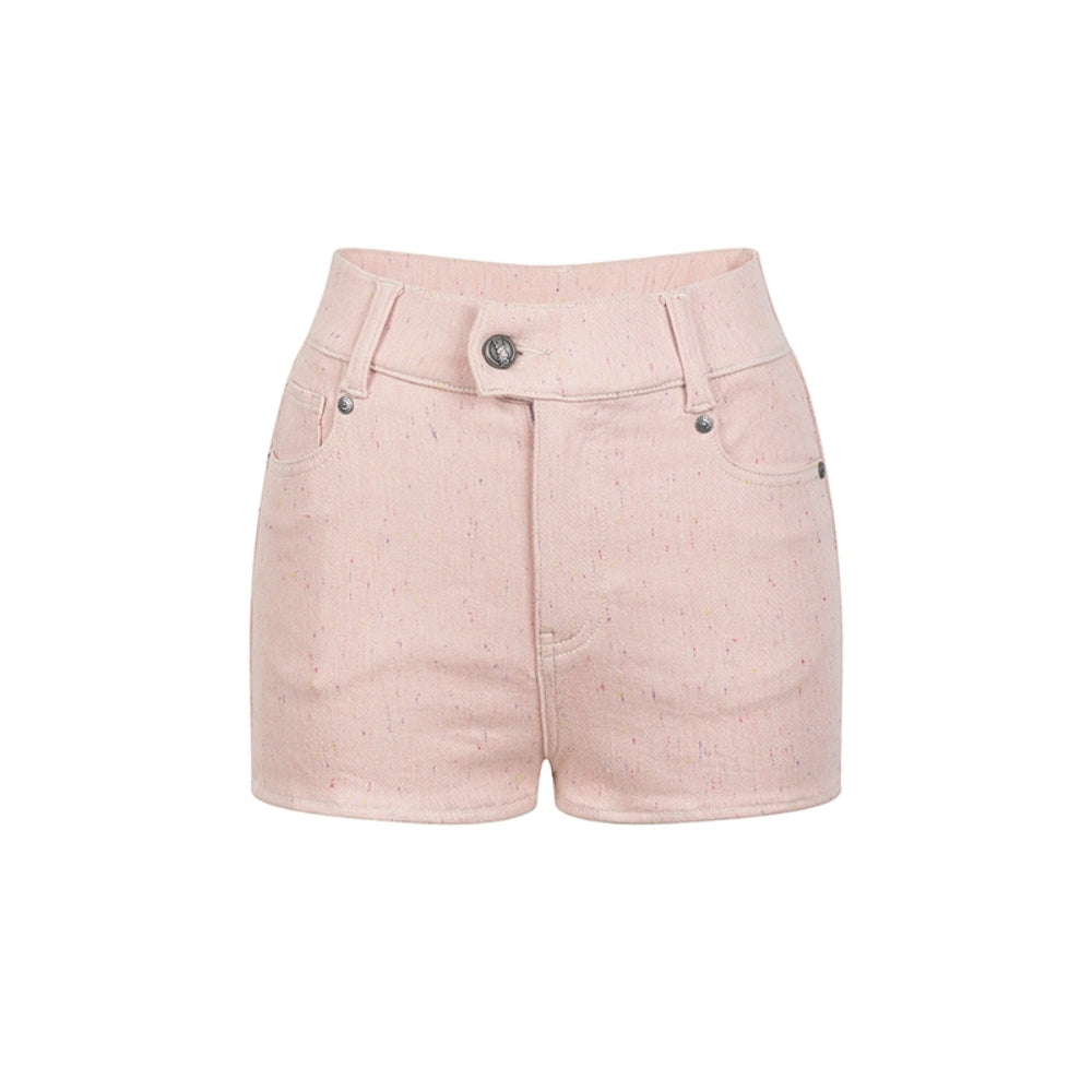 WOOHA High-Waisted Denim Shorts