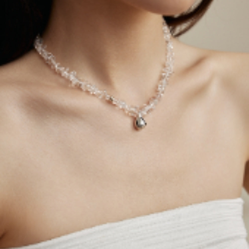 MONSECRET Crystal Drop Necklace