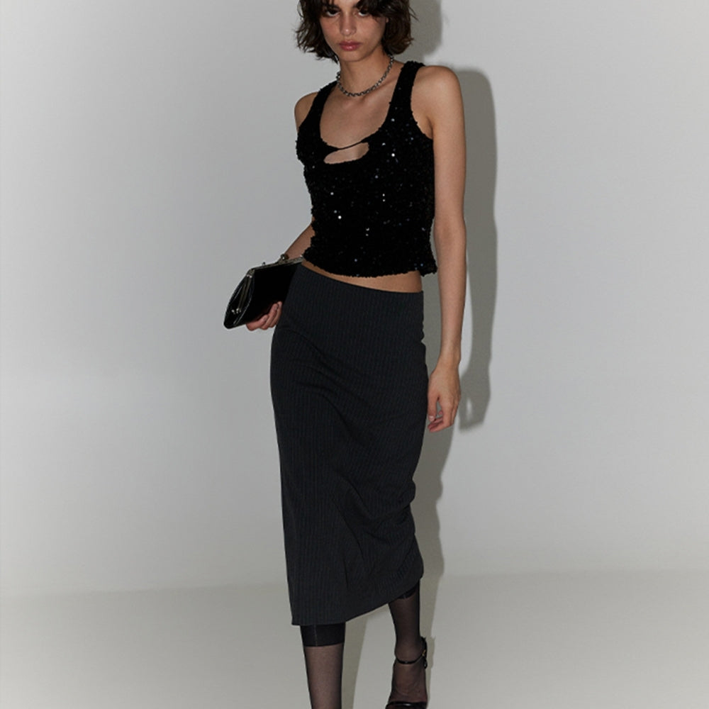 SANFRONTIERES Sparkle Tank Top