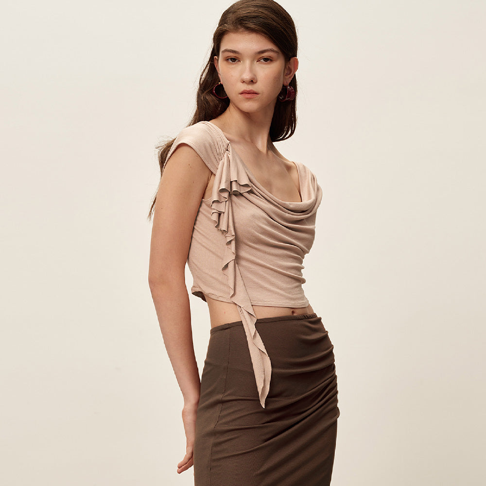SIJIASUDIO Knit Lace Top