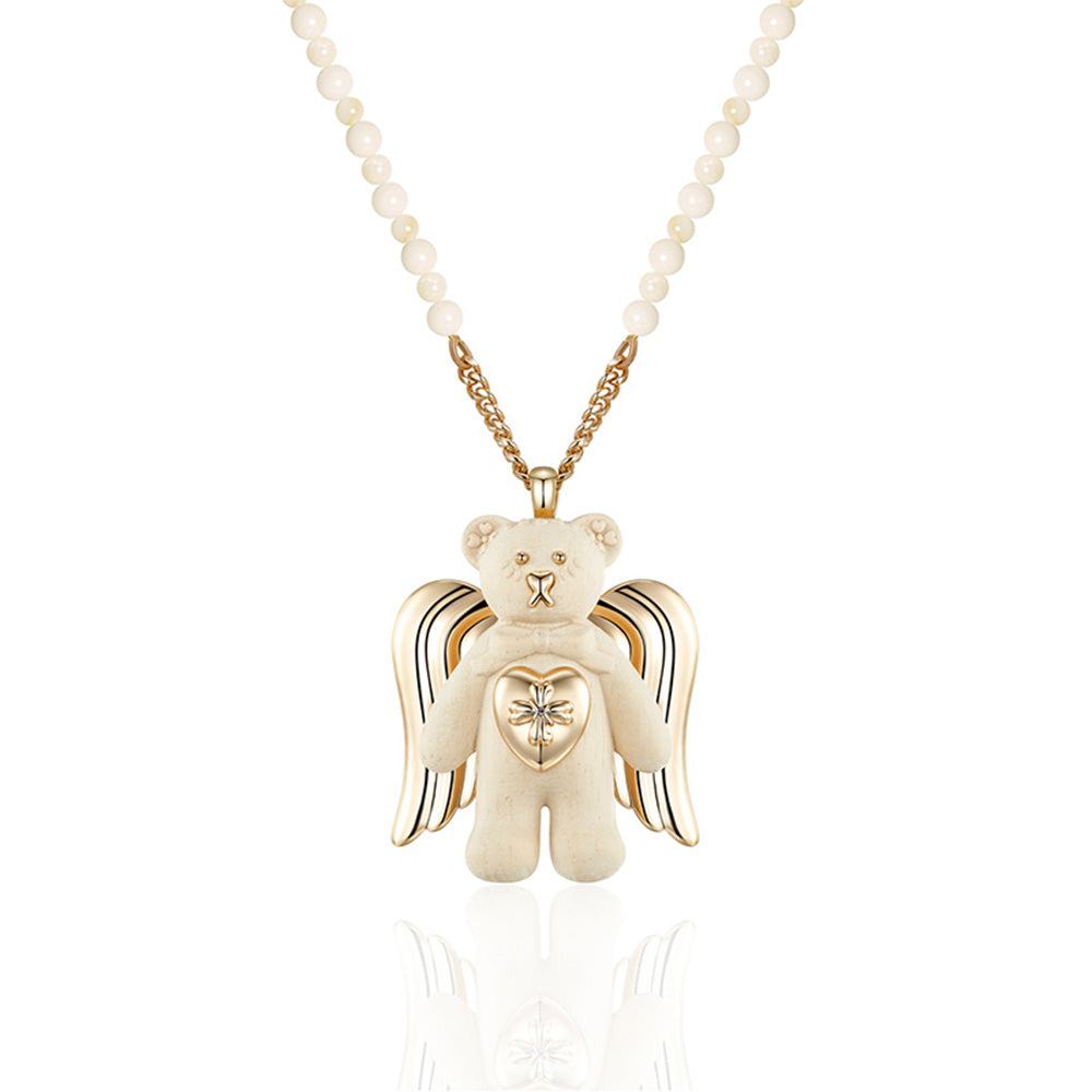 tokokkino Wooden Bear Necklace