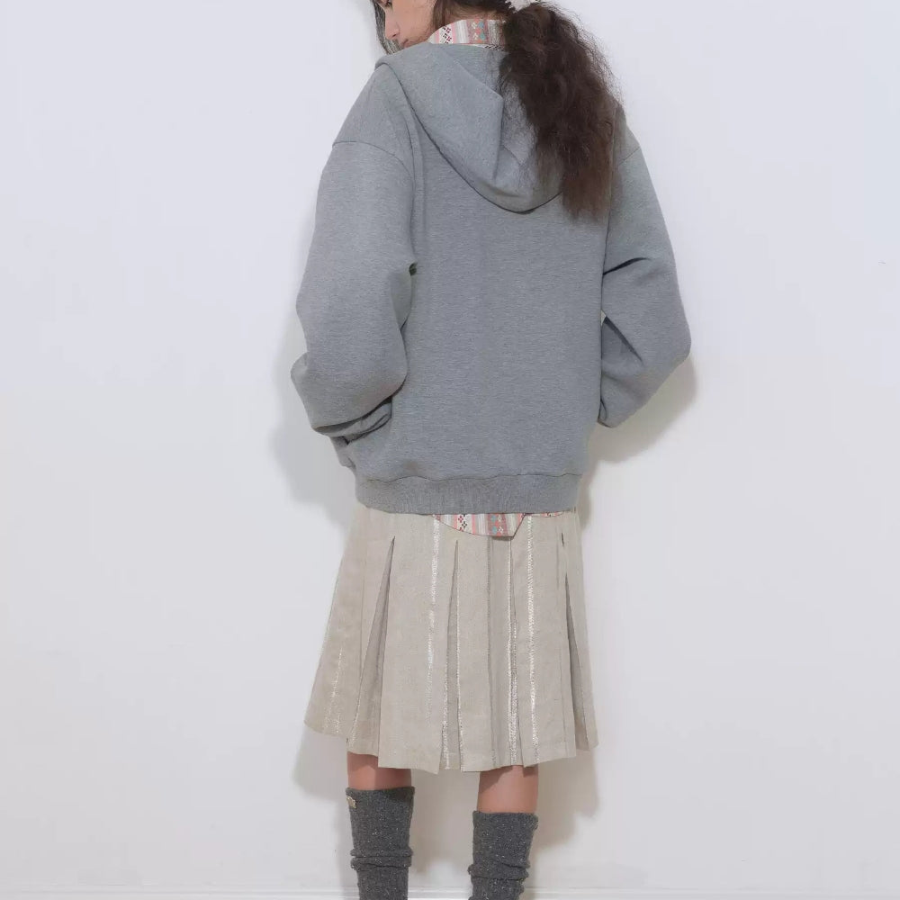 MEDIUM WELL Lurex Pleated Skirt