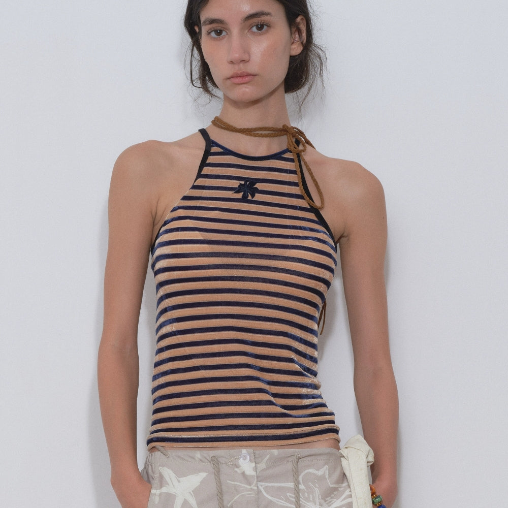 MEDIUM WELL Appliqued Velvet Camisole
