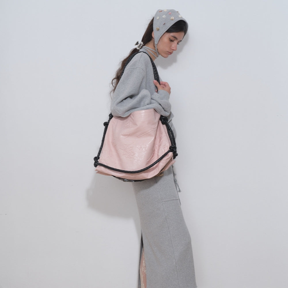 Square-Toe Sneaker pink
