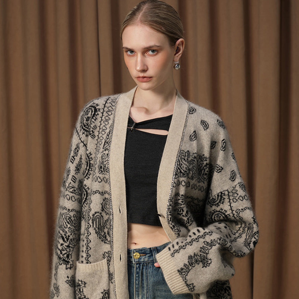DIANA VEVINA Wool Cardigan