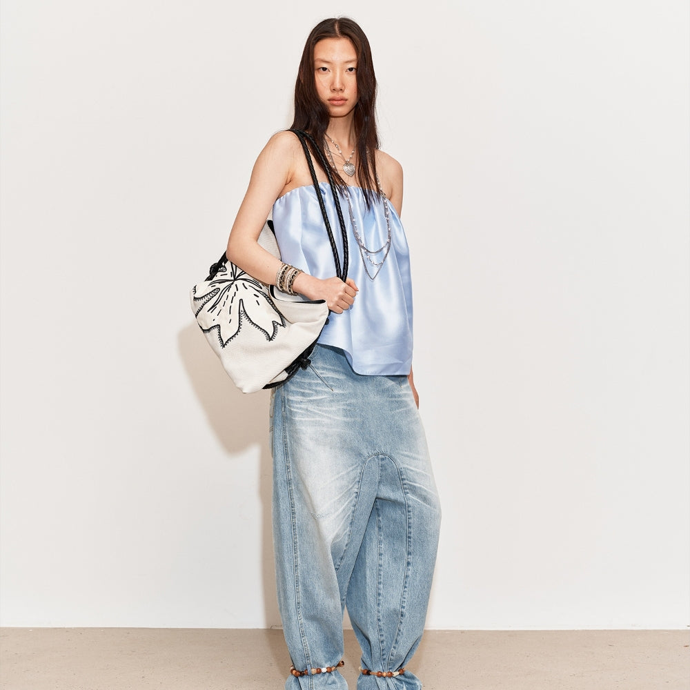 MEDIUM WELL Beaded Cuff Jeans