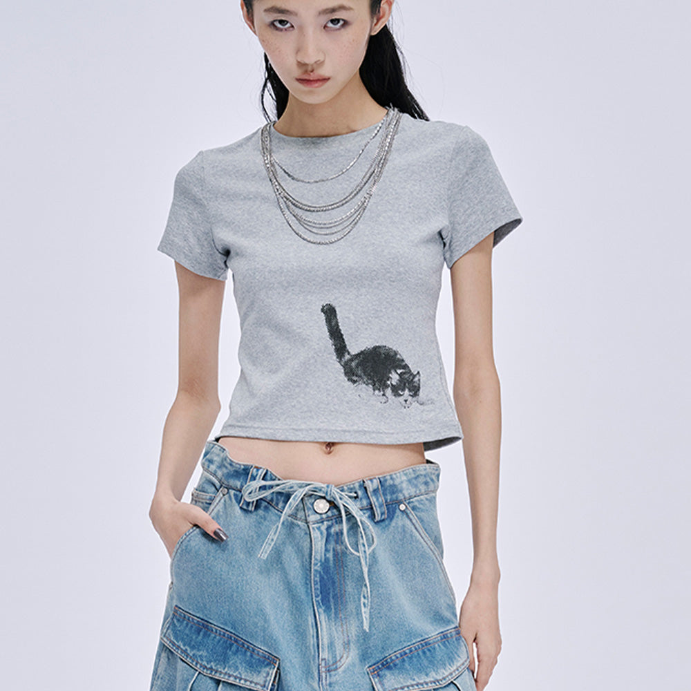MARKGONG Fitted Cat Tee