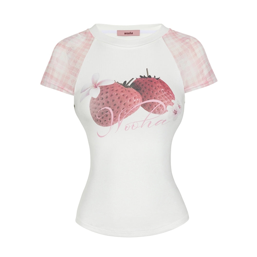 WOOHA Sheer Panel T-shirt