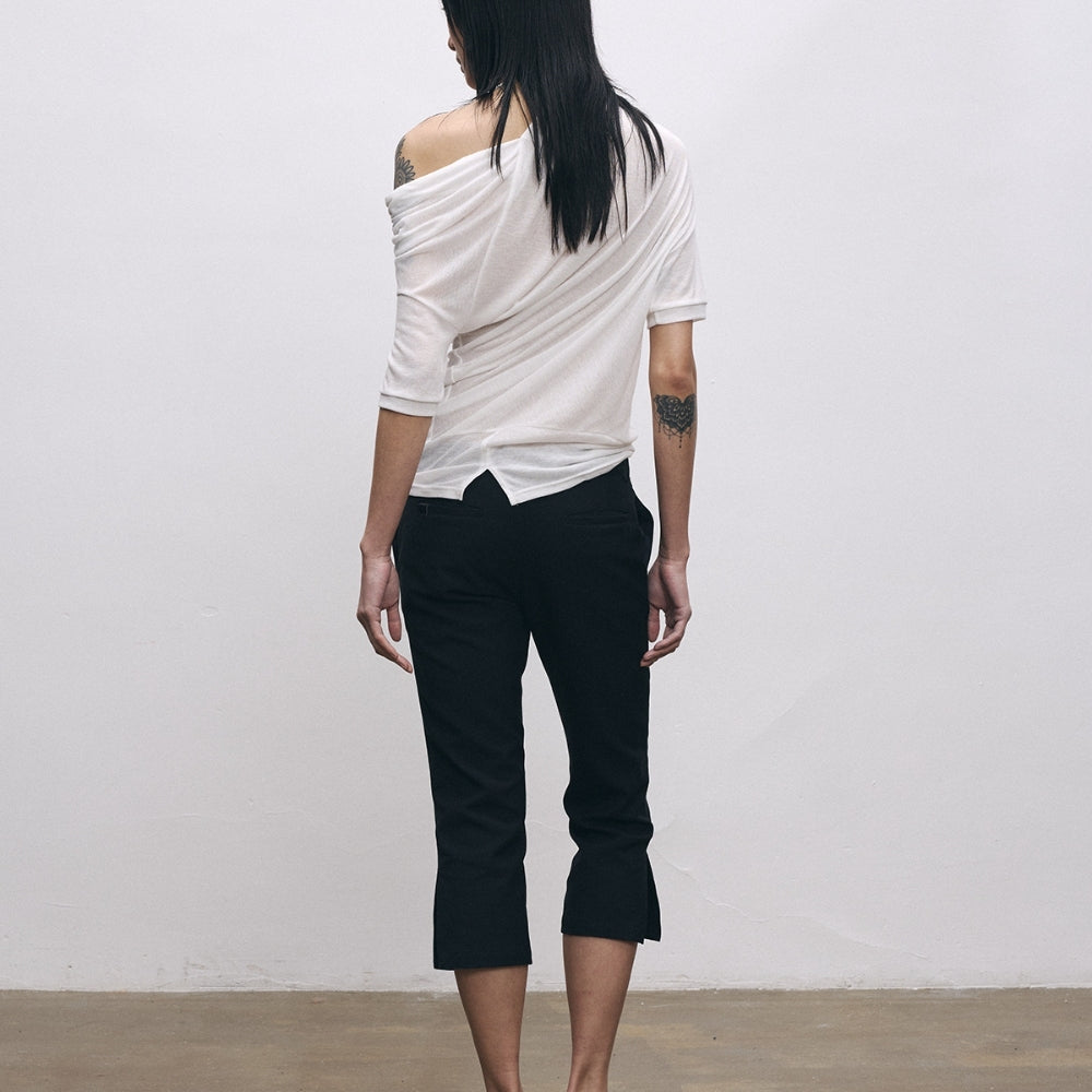 SANFRONTIERES Reversible Semi-Sheer Top
