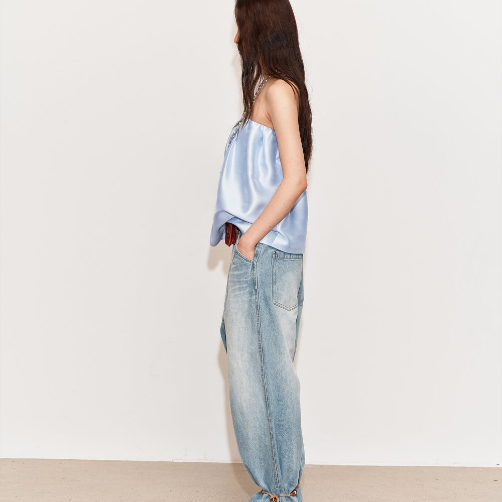 MEDIUM WELL Beaded Cuff Jeans