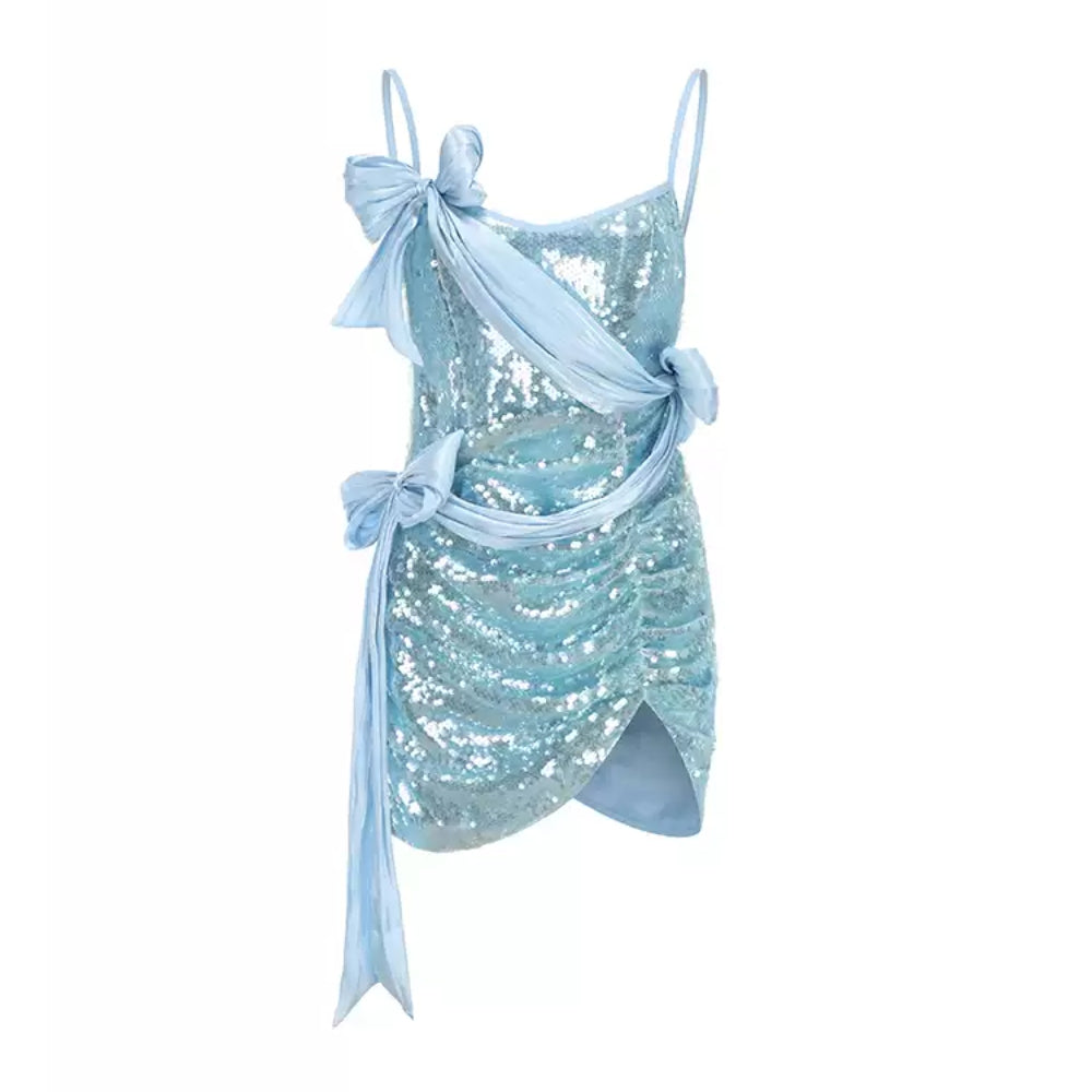 ARTE PURA Blue Bow Dress