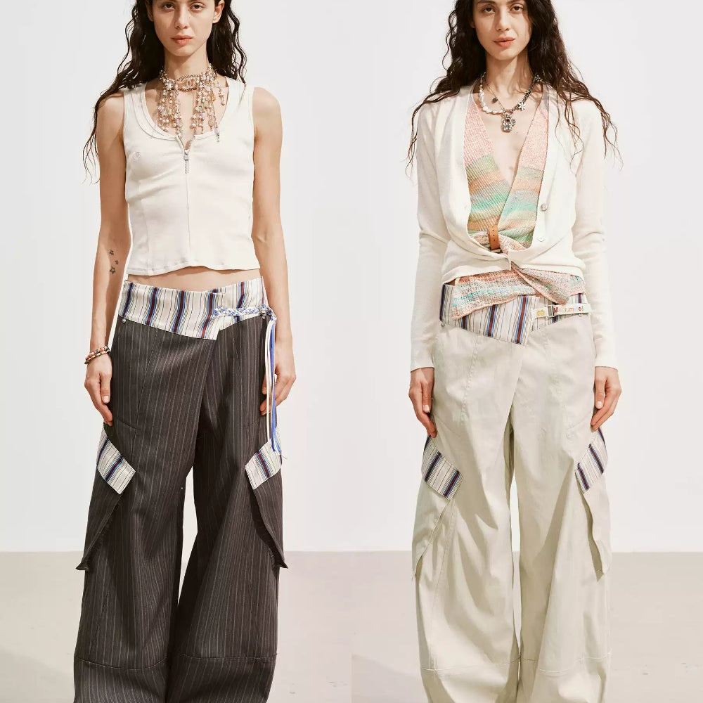 MEDIUM WELL Striped Cargo Pants
