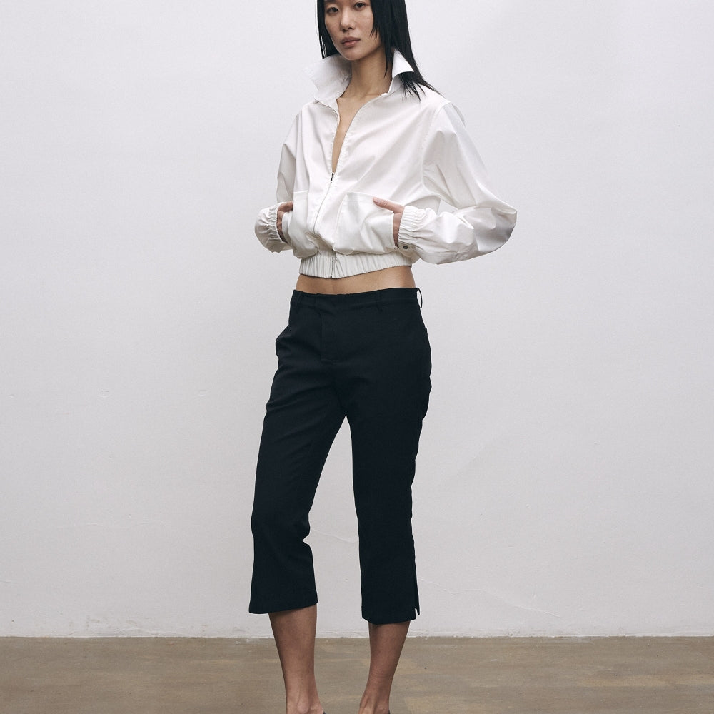 SANFRONTIERES Zip-Front Shirt