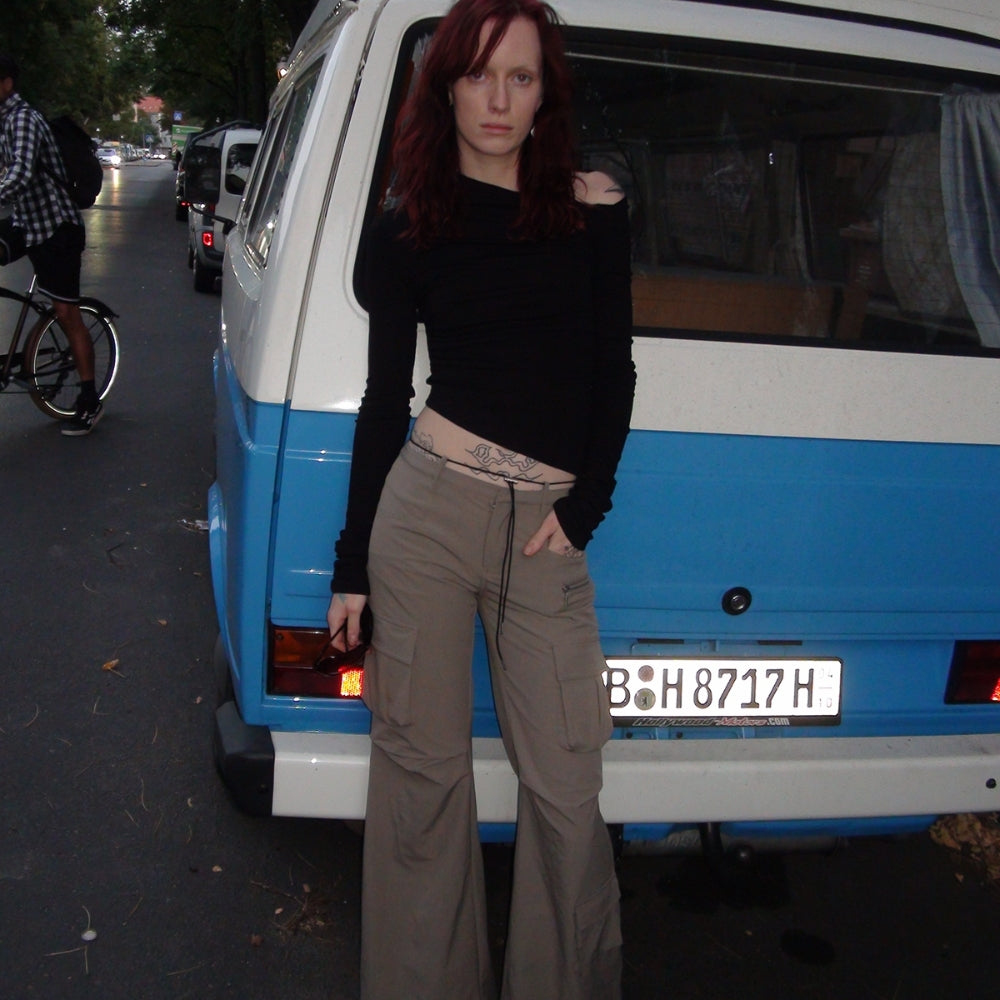 SANFRONTIERES Asymmetrical Knit Top