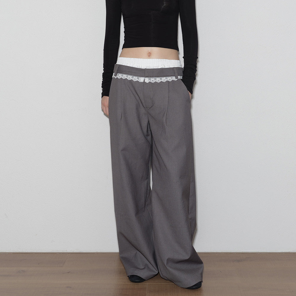 2AM POETRY "Office Escape" Lace Pants