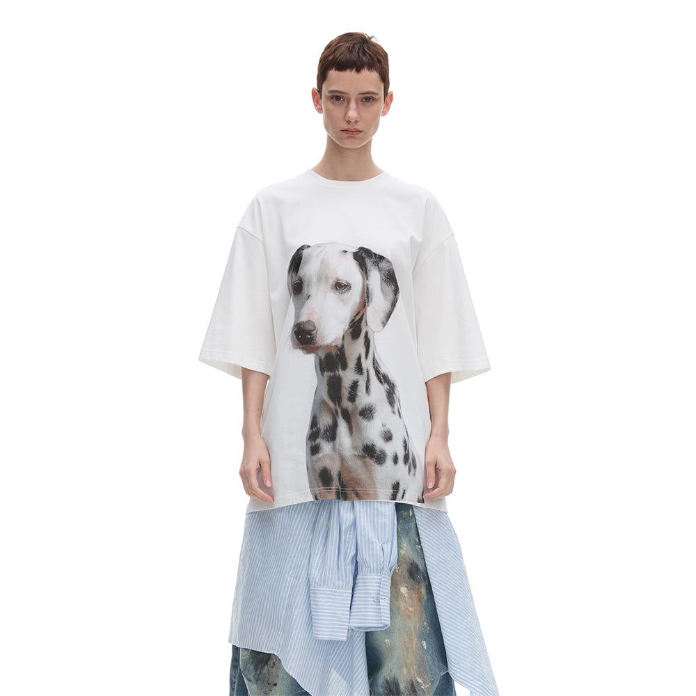 ANTERIORLOVED Dalmatian Print T-shirt