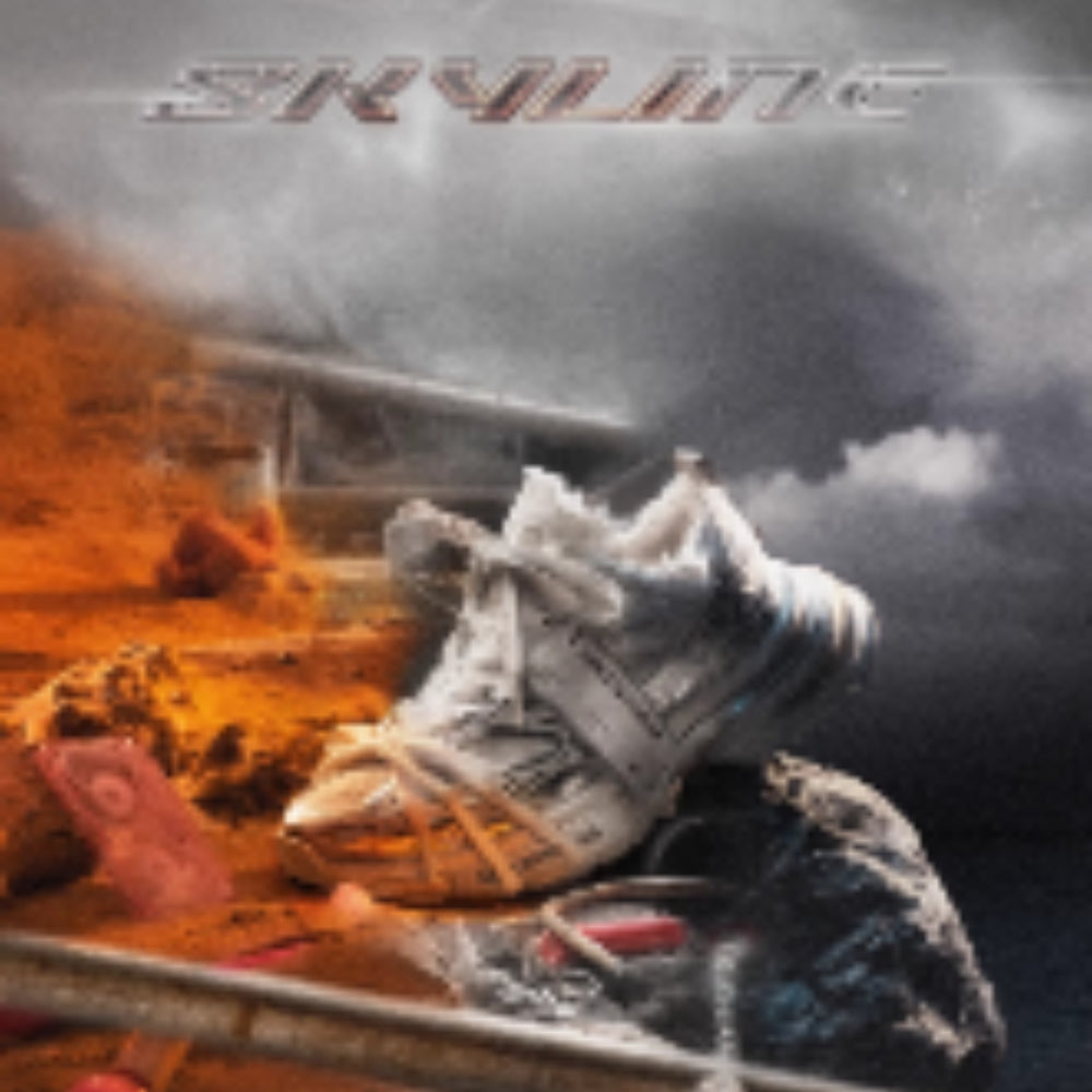 SMILEREPULIC silver white dad shoes skyline series