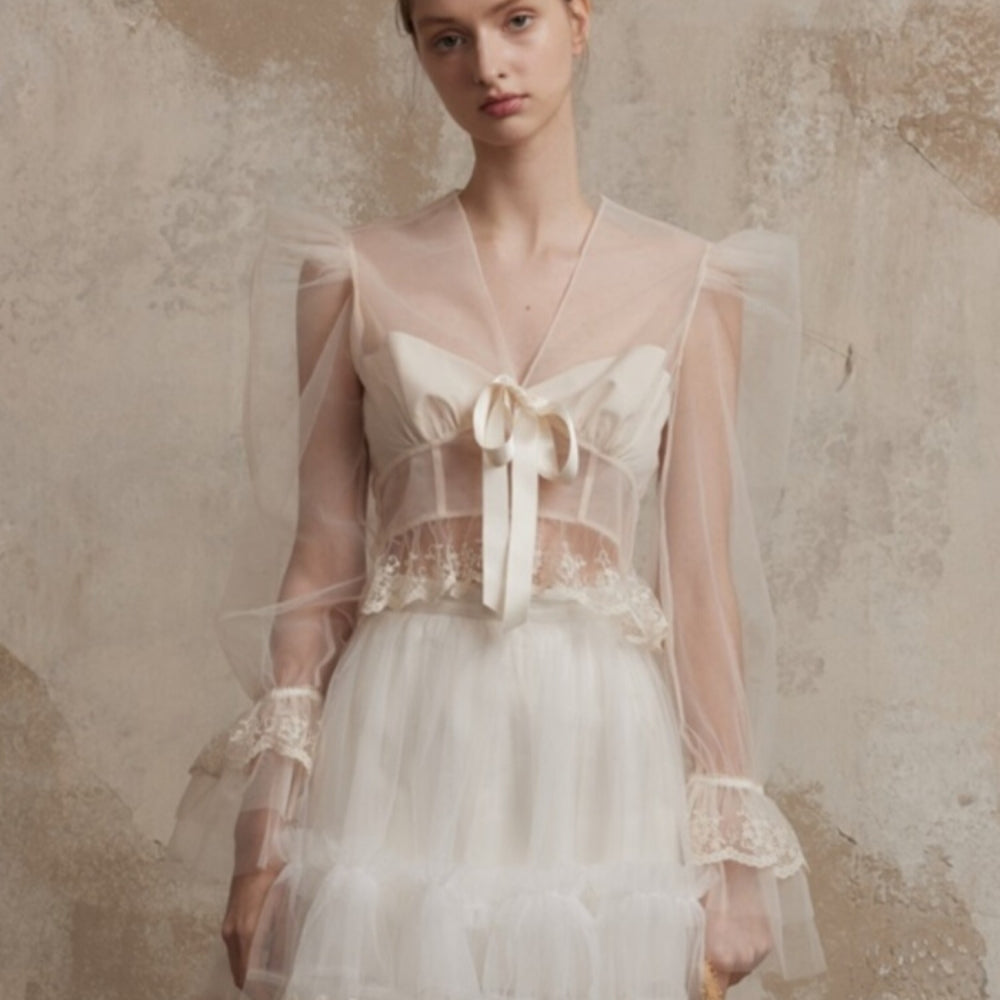 FA SOGNO Sheer Blouse