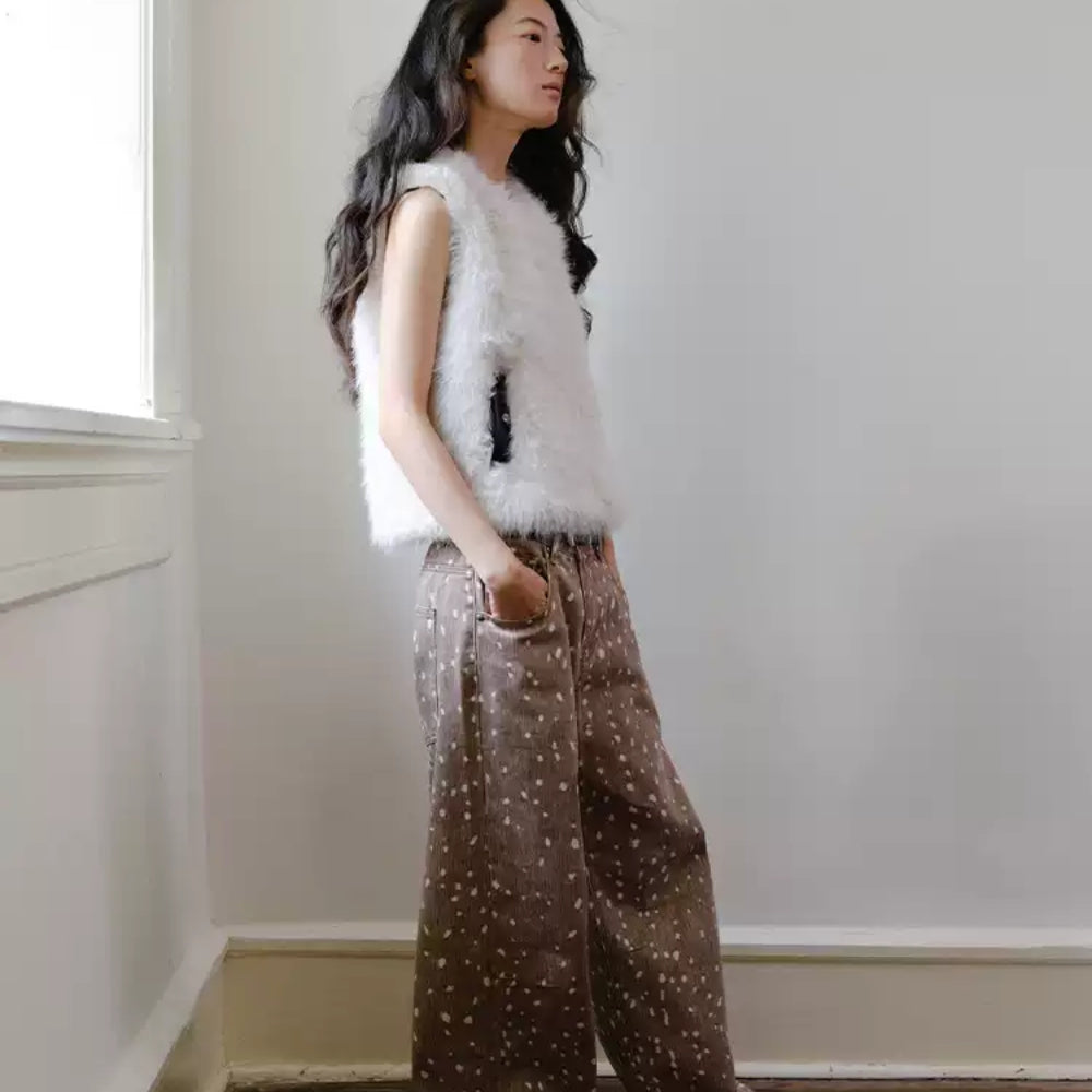 tokokkino Deer Print Jeans