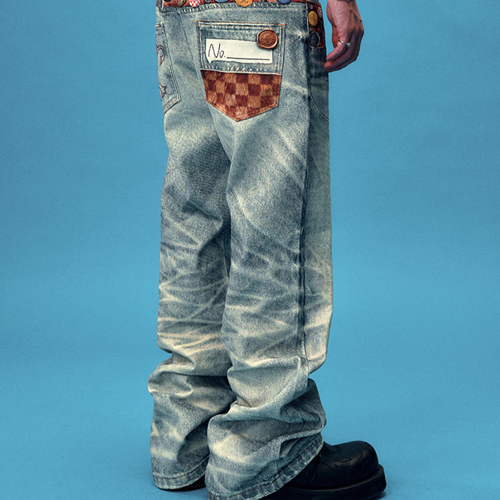 YADcrew Bottle Cap Jeans